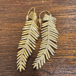 Elegant Gold Leaf Earrings boho chic
